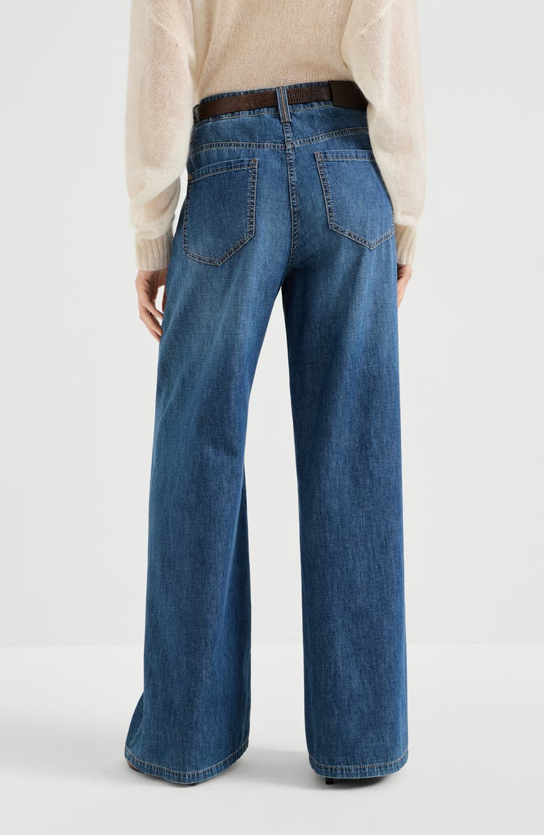 Brunello Cucinelli Baggy trousers, Alternate, color, Denim
