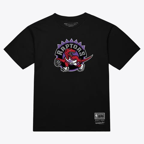 Unisex Mitchell & Ness Black Toronto Raptors Hardwood Classics Arch T-Shirt