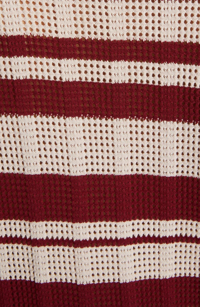 Dries Van Noten Mirko Stripe Sweater Polo, Alternate, color,