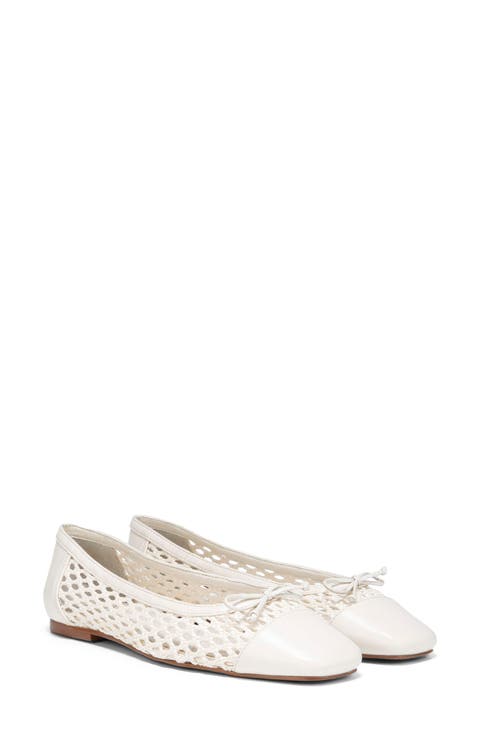 Myra Cap Toe Woven Flat (Women)