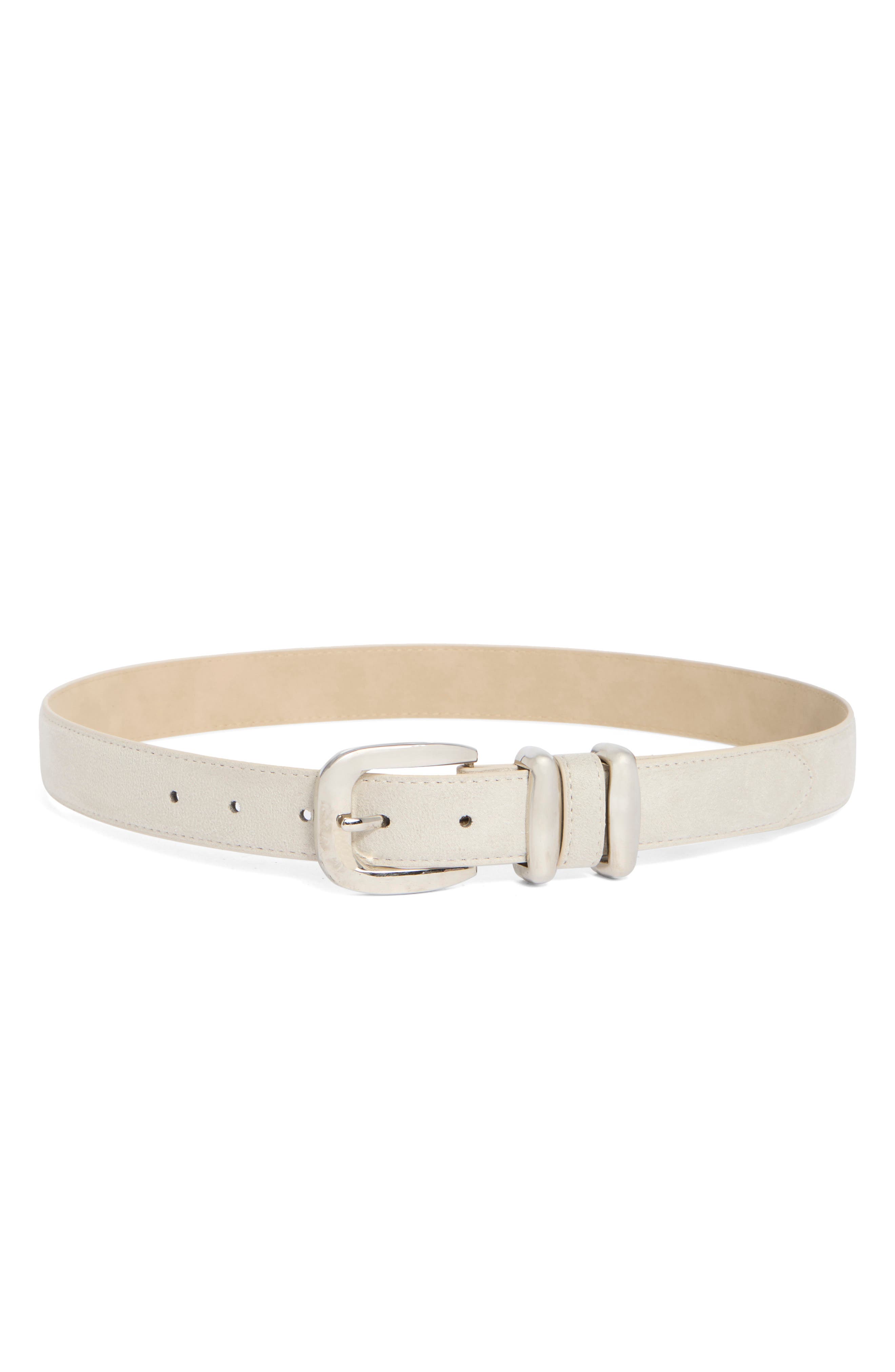 Steve Madden Faux Suede Keeper Belt