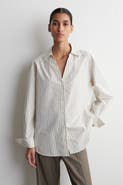 COS Open-Collar Cotton-Poplin Shirt