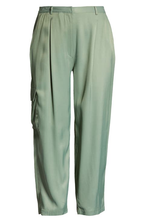 Flat Front Utility Cargo Pants