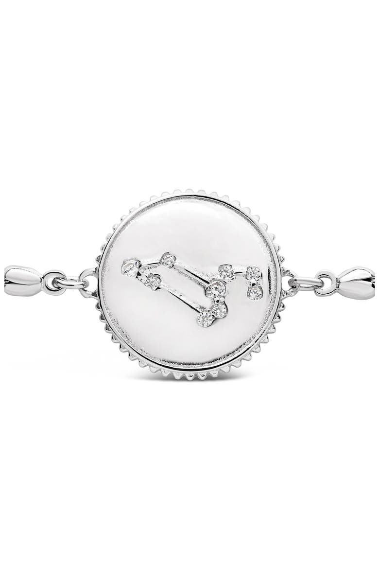 Sterling Silver Constellation Disk Bolo Bracelet, Alternate, color, SILVER- LEO