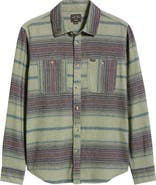 DARK SEAS Summit Multi Stripe Flannel Button-Up Shirt