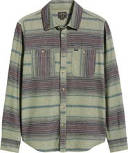 DARK SEAS Summit Multi Stripe Flannel Button-Up Shirt