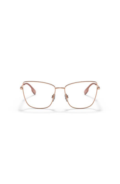 Burberry 53mm Cat Eye Optical Glasses In Pink