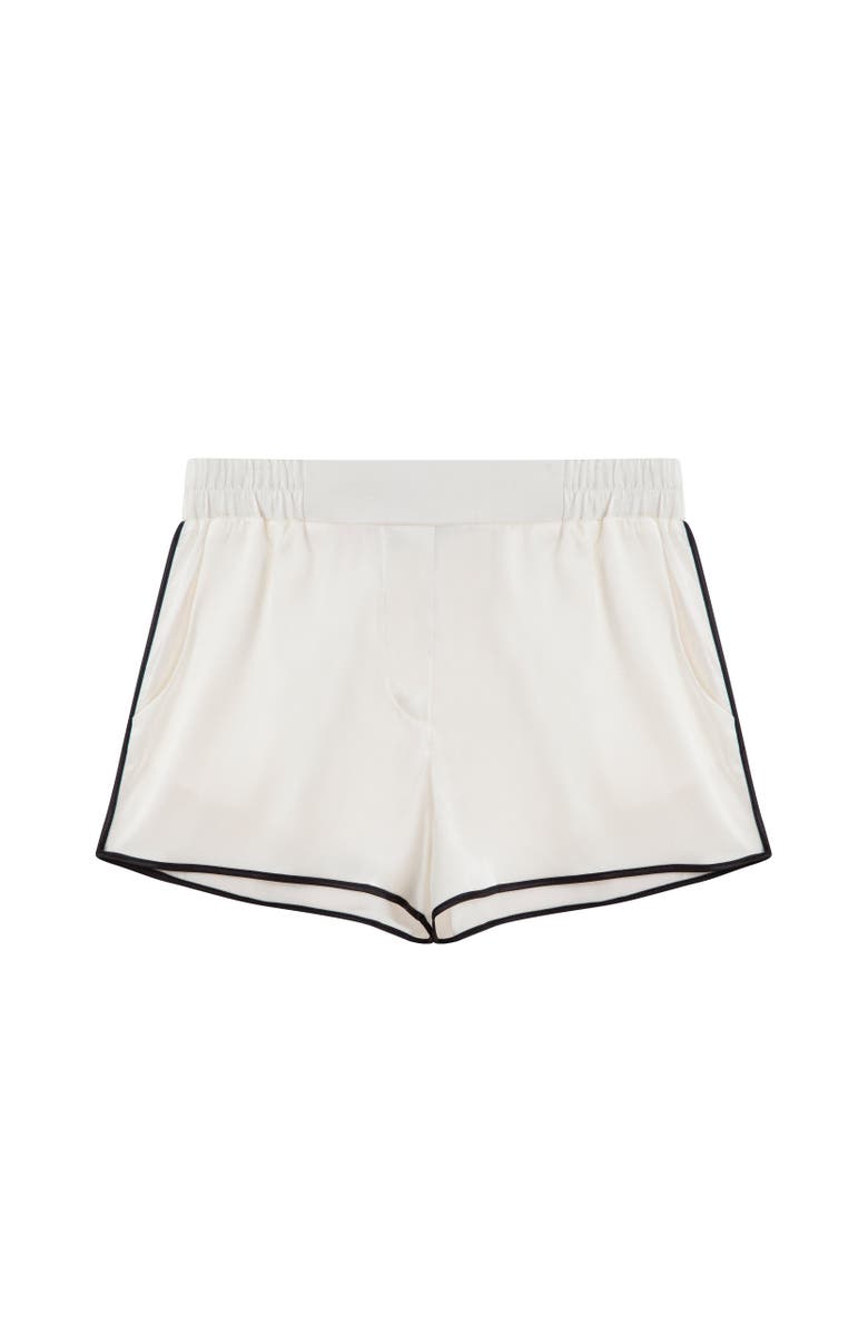 House Of Silk Silk Bridal Camisole Short Set, Alternate, color, White