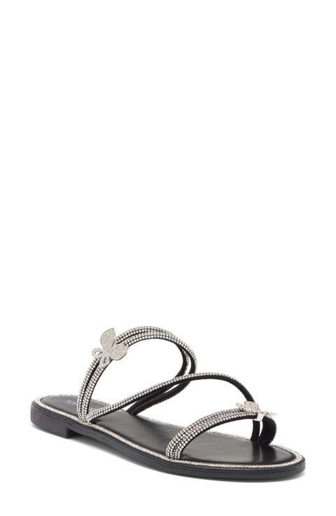 Paz Crystal Butterfly Slide Sandal (Women)