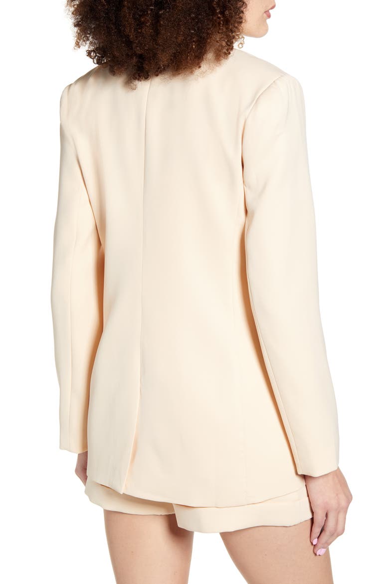Tailored Single Button Blazer, Alternate, color, IVORY