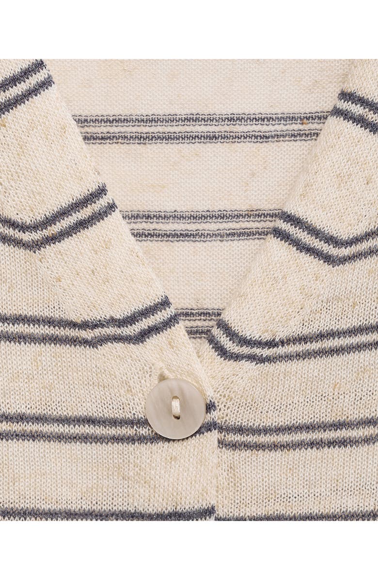 MANGO Stripe Sweater Vest, Alternate, color, Ecru