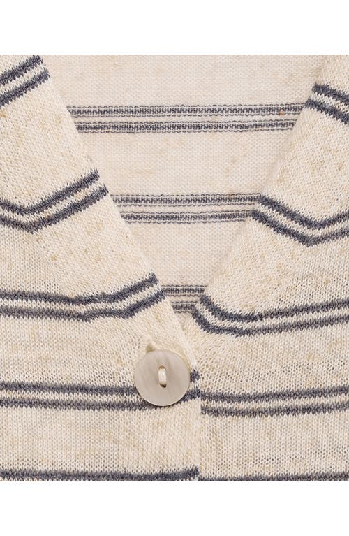 Shop Mango Stripe Sweater Vest In Ecru