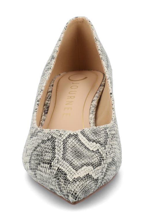 Journee Collection Pammie Pump In Snake