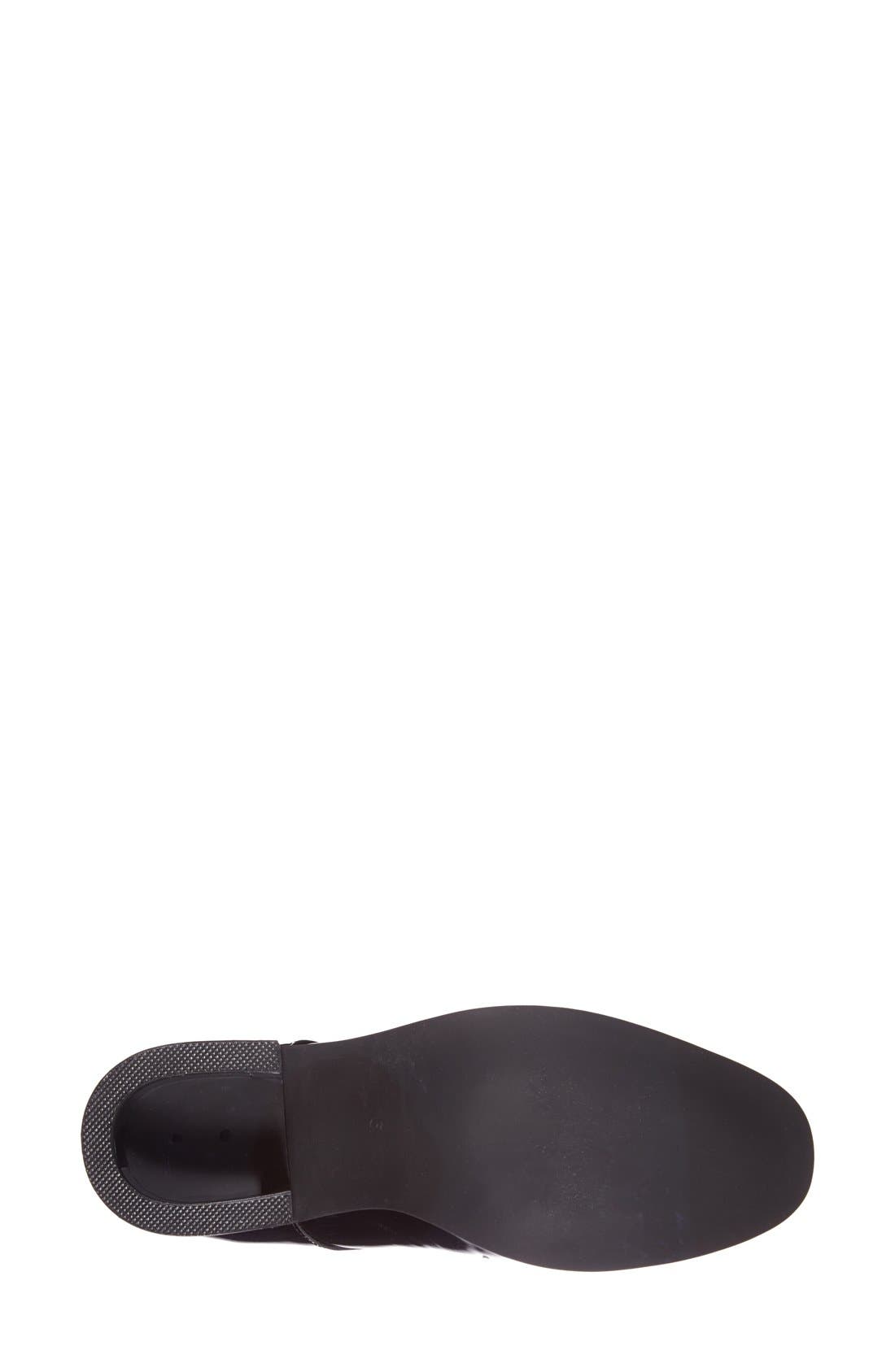 'Sheldon' Leather Oxford, Alternate, color, BLACK