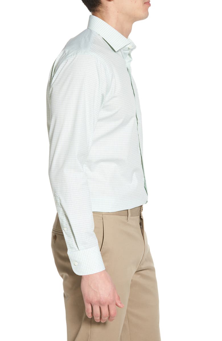 NORDSTROM MEN'S SHOP Trim Fit Non-Iron Check Dress Shirt, Alternate, color,