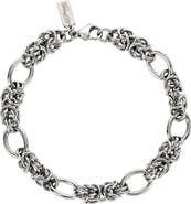 Ed Hardy Men's Stainless Steel Byzantine Chain Bracelet