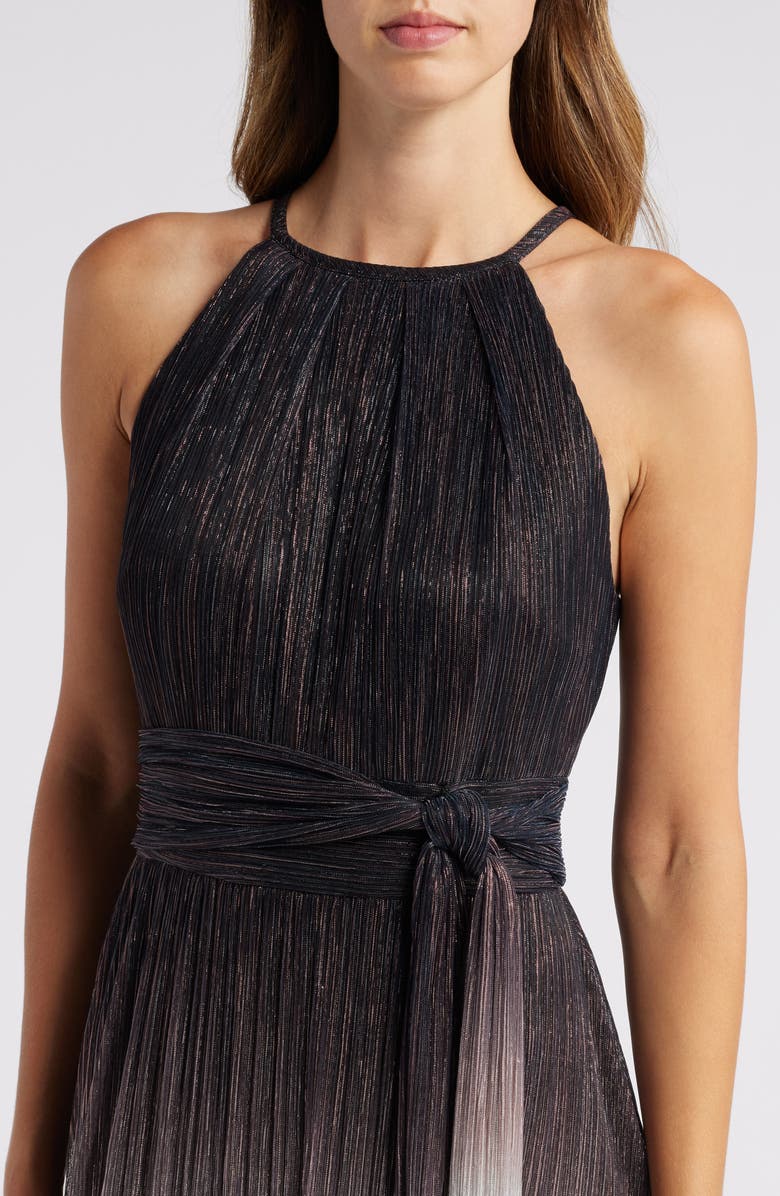 Alex Evenings Metallic Ombré Gown, Alternate, color, 