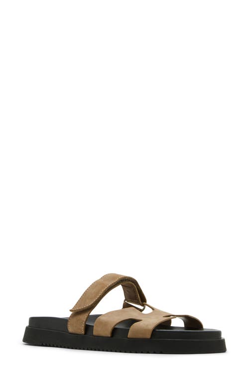 Steve Madden Mayven Flatform Slide Sandal In Brown