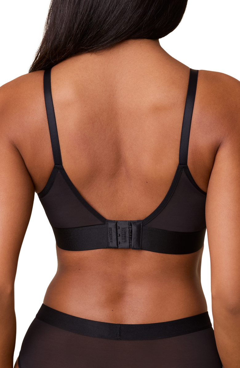 Harper Wilde ComfortMesh Triangle Bralette, Alternate, color, Black