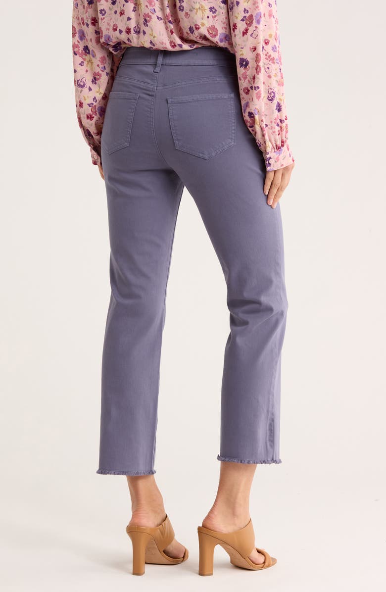 NYDJ Marilyn Frayed Ankle Straight Leg Jeans, Alternate, color, Cascade Lake