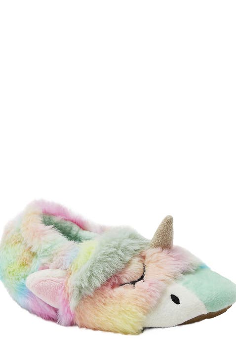 Toddlers Cute Furry Animal Slippers