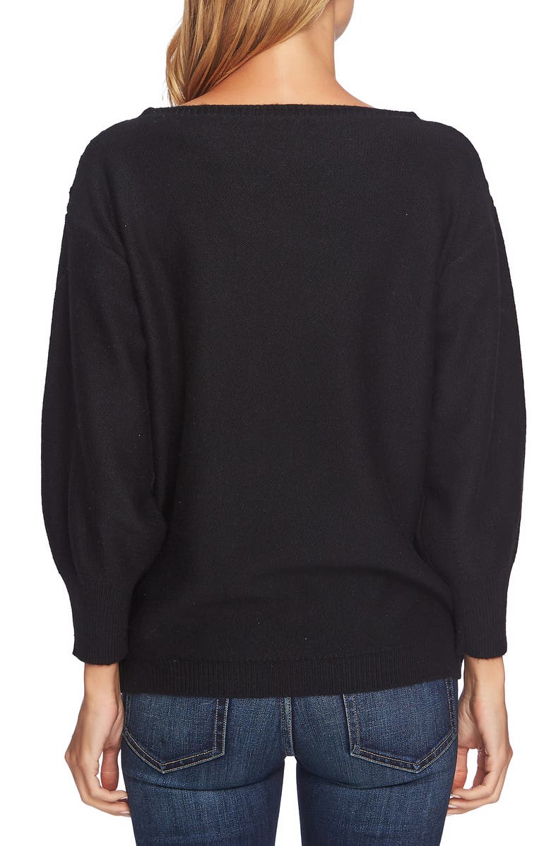 CeCe Stepped Cable Sweater, Alternate, color, 