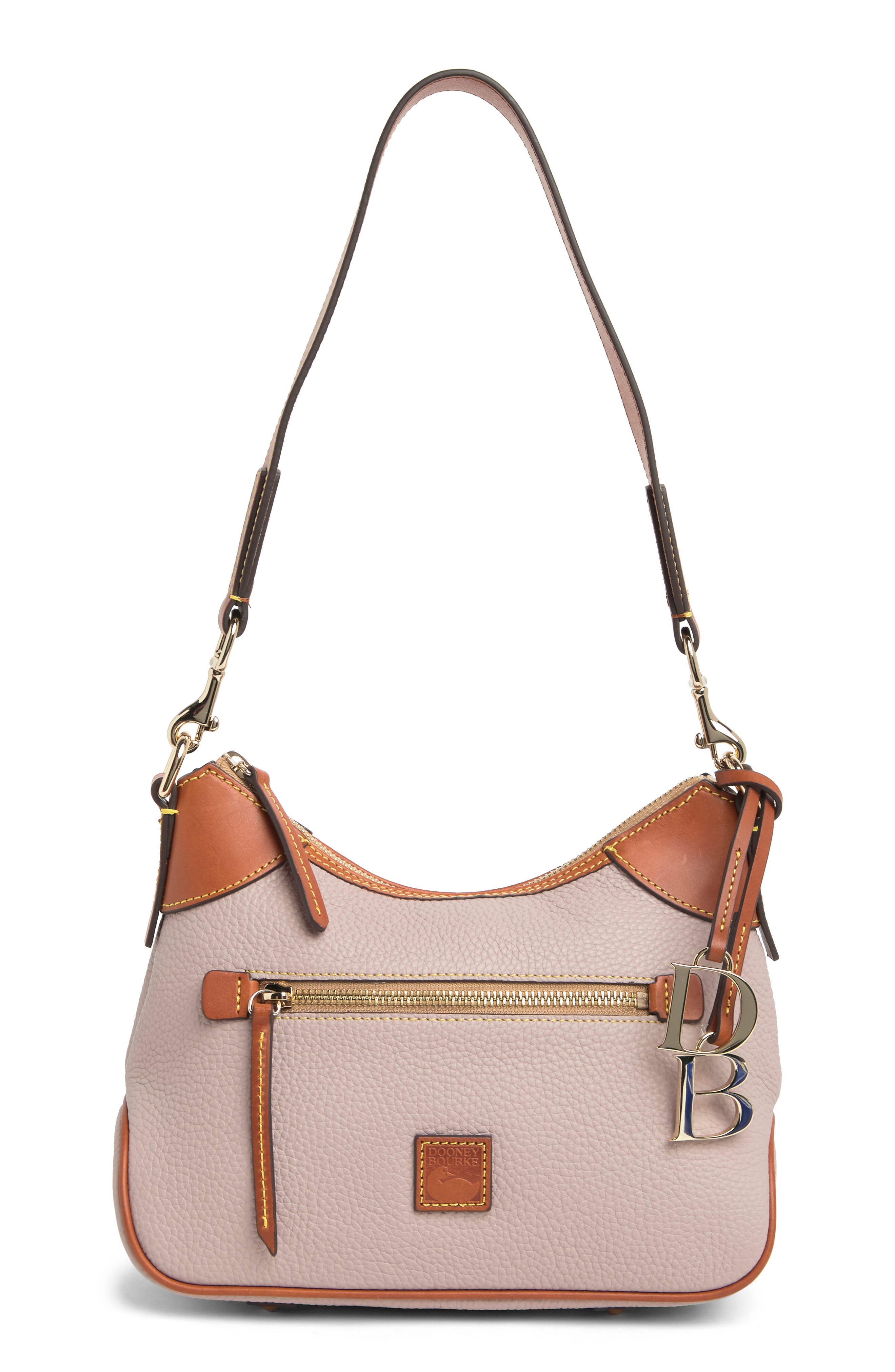 Dooney & Bourke Dooney and Bourke Small Leather Hobo Bag, Main, color, 