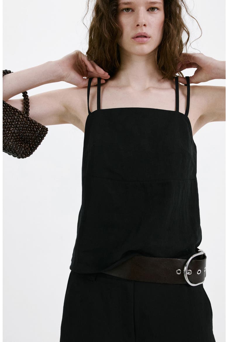 Double Strap Camisole, Alternate, color, BLACK
