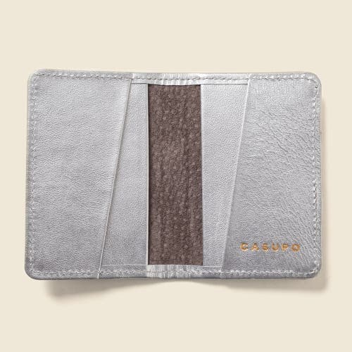 Casupo Compact Bifold With Rfid Protection In Silver