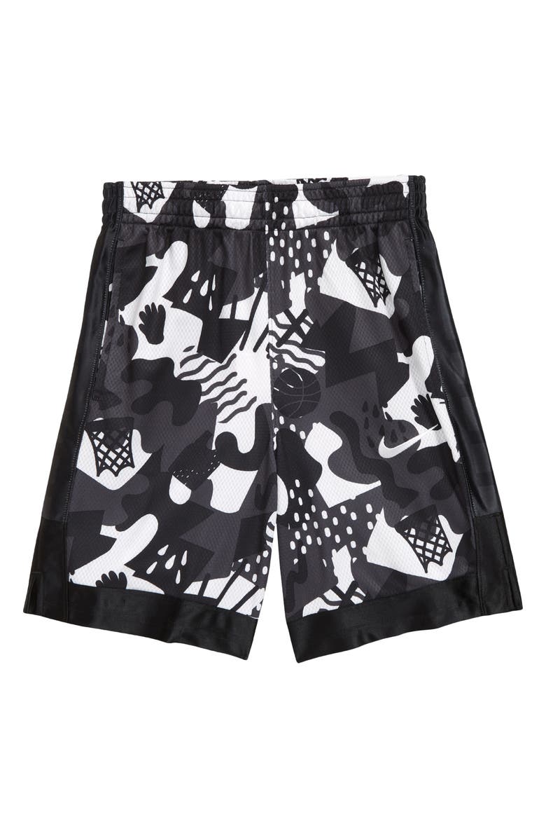 Nike Kids' Dri-FIT Elite Mesh Basketball Shorts, Main, color, 