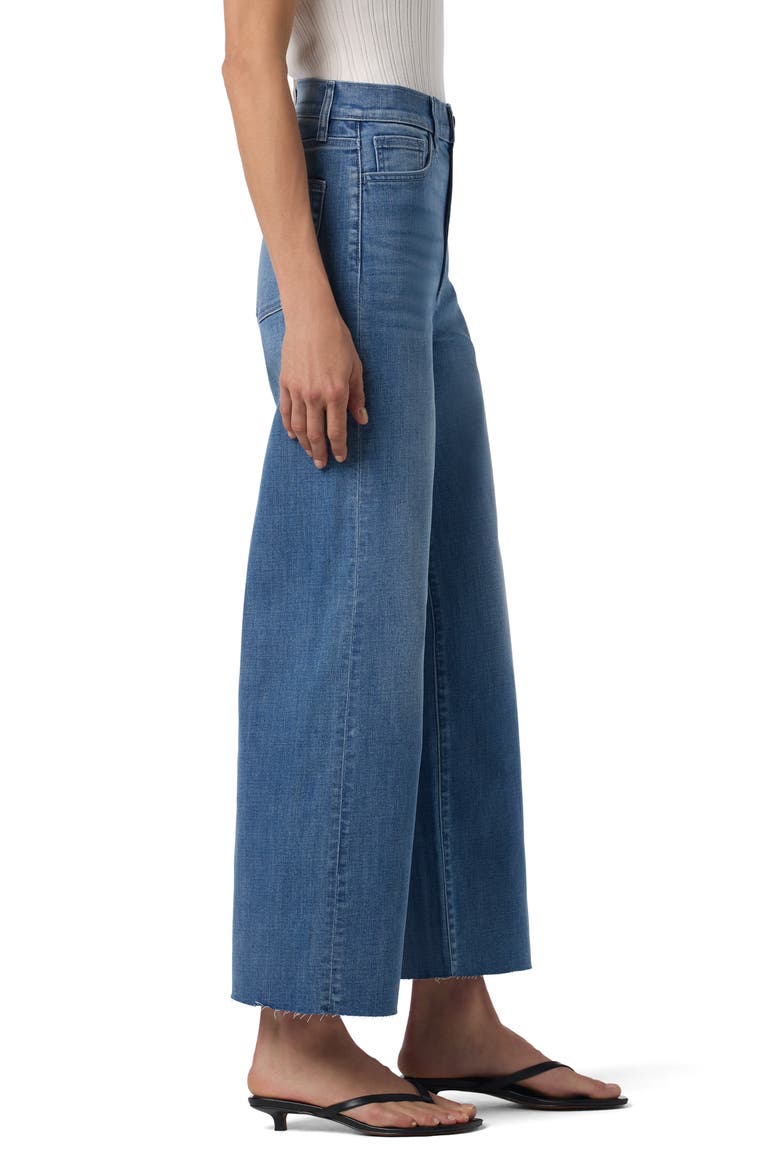 Raw Hem Ankle Wide Leg Jeans, Alternate, color, CYRENE