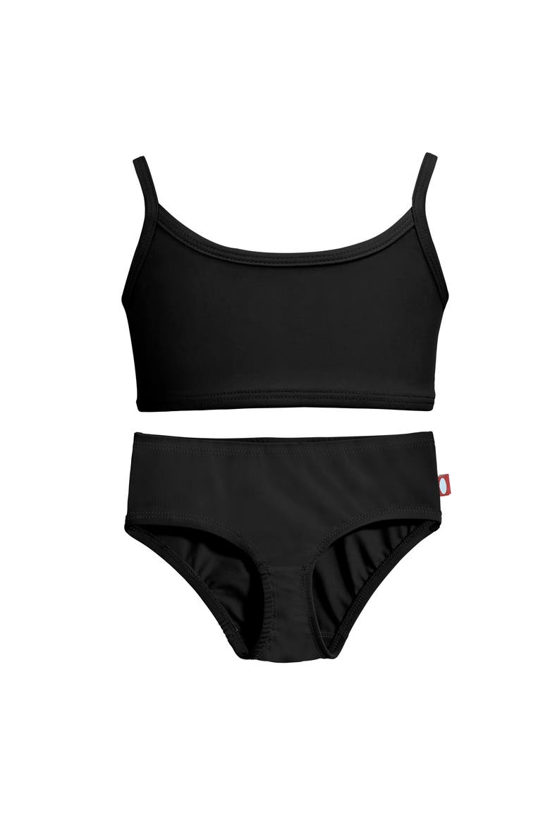 Girls UPF 50+ Bikini 2-Piece Swimsuit Set, Alternate, color, Black