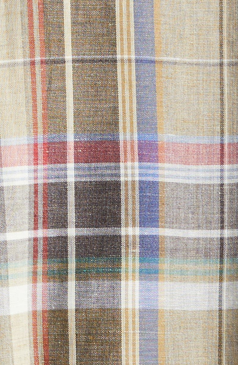 Noah Plaid Wool & Linen Varsity Jacket, Alternate, color, Plaid