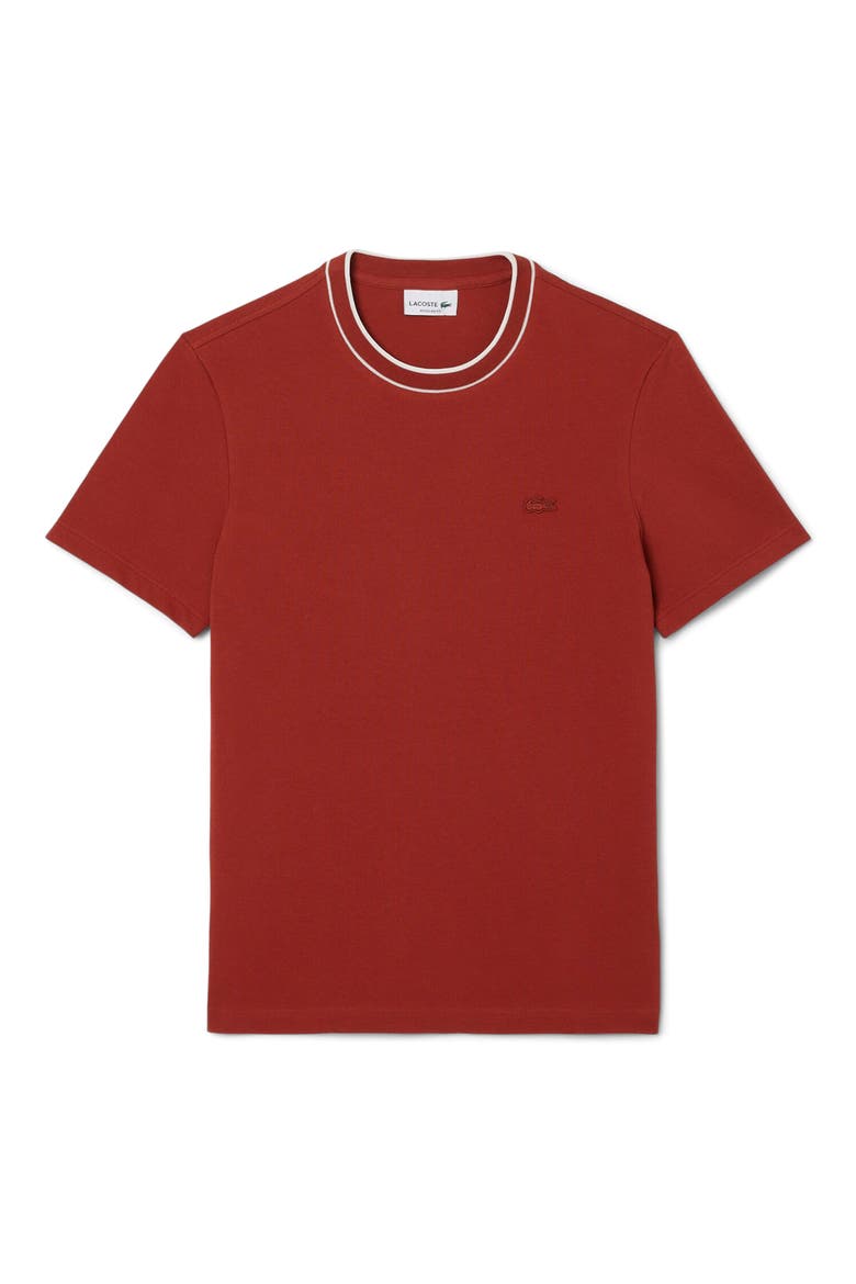Regular Fit Tipped Piqué Crewneck T-Shirt, Alternate, color, AFS IBERIS