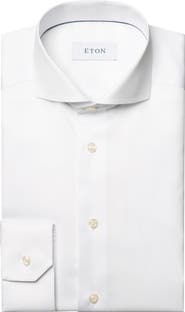 Eton Slim Fit Twill Dress Shirt