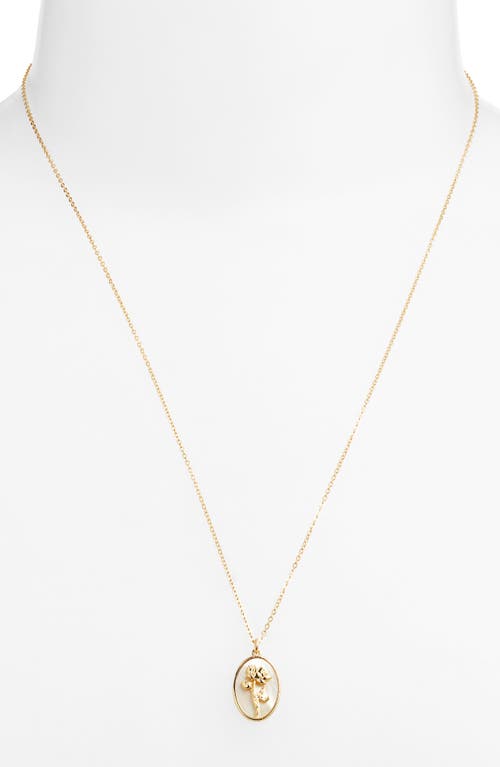 Set & Stones Katrina Birth Flower Pendant Necklace