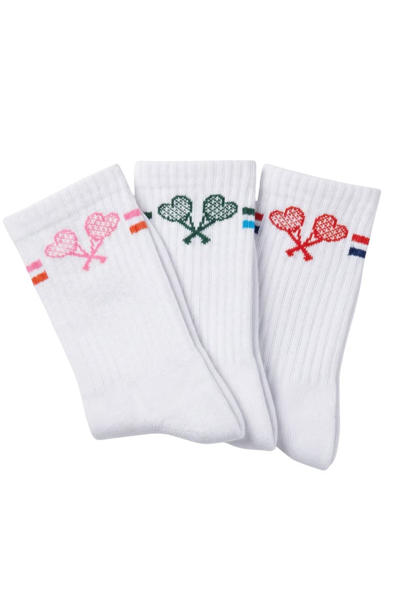 Love All Tennis Sock Bundle, Alternate, color, White