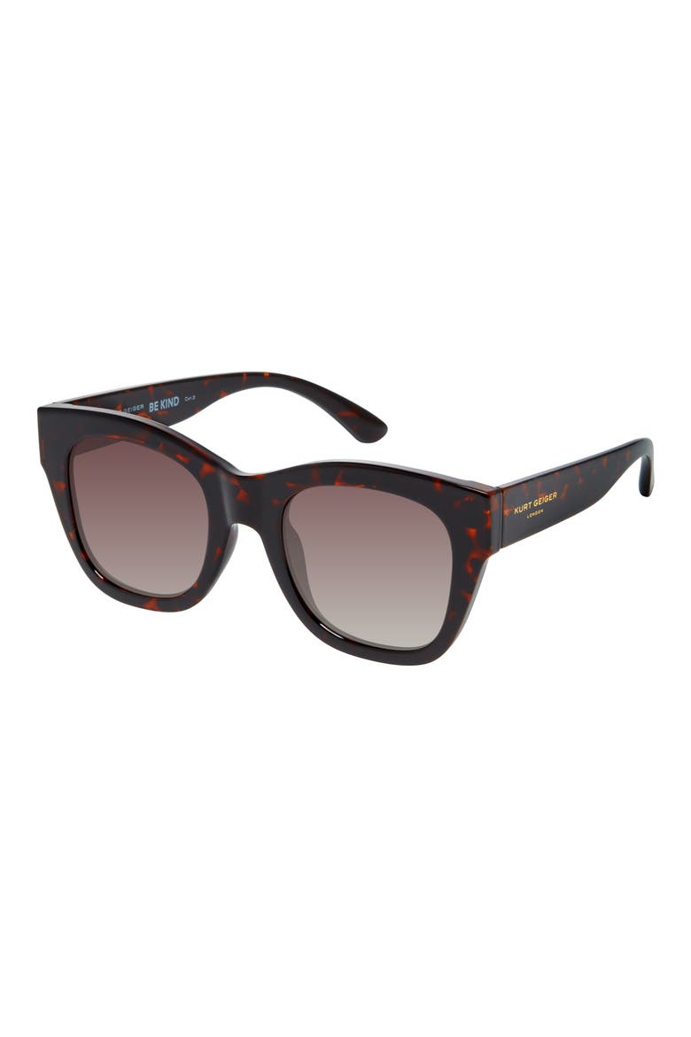 54mm Rectangular Sunglasses, Alternate, color, HAVANA