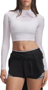 Under Armour HeatGear® Elite Mock Neck Crop Top