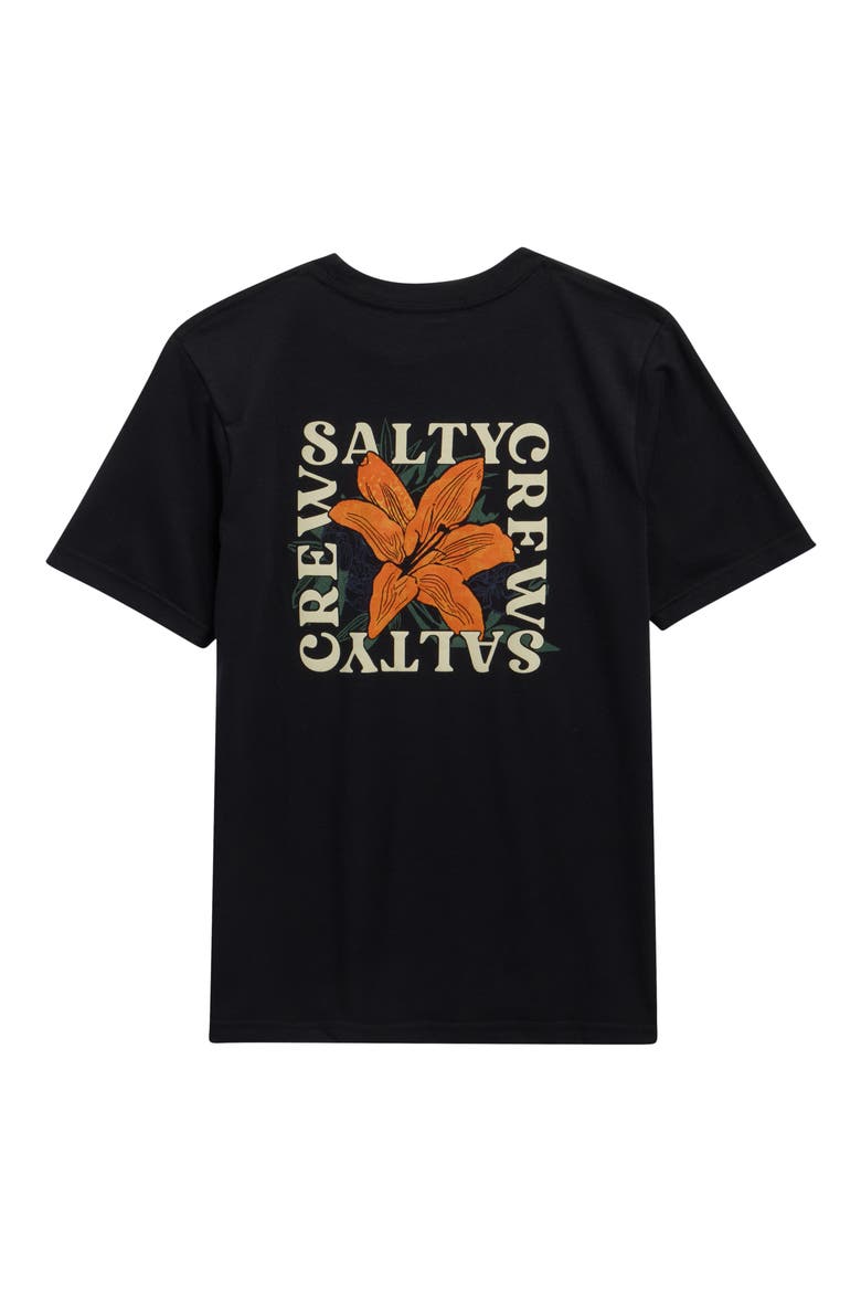Kids' Petal Graphic T-Shirt, Alternate, color, BLACK