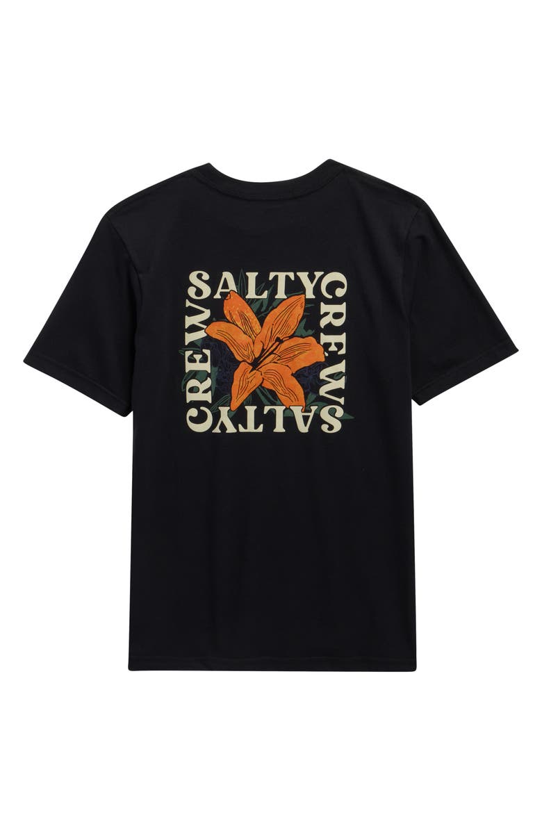 Salty Crew Kids' Petal Graphic T-Shirt, Alternate, color, Black