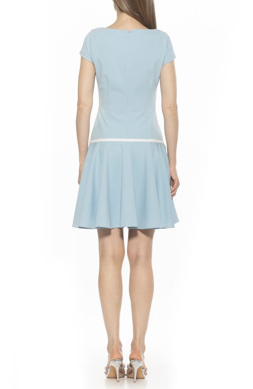 Alexia Admor Drop Waist Dress In Halogen Blue