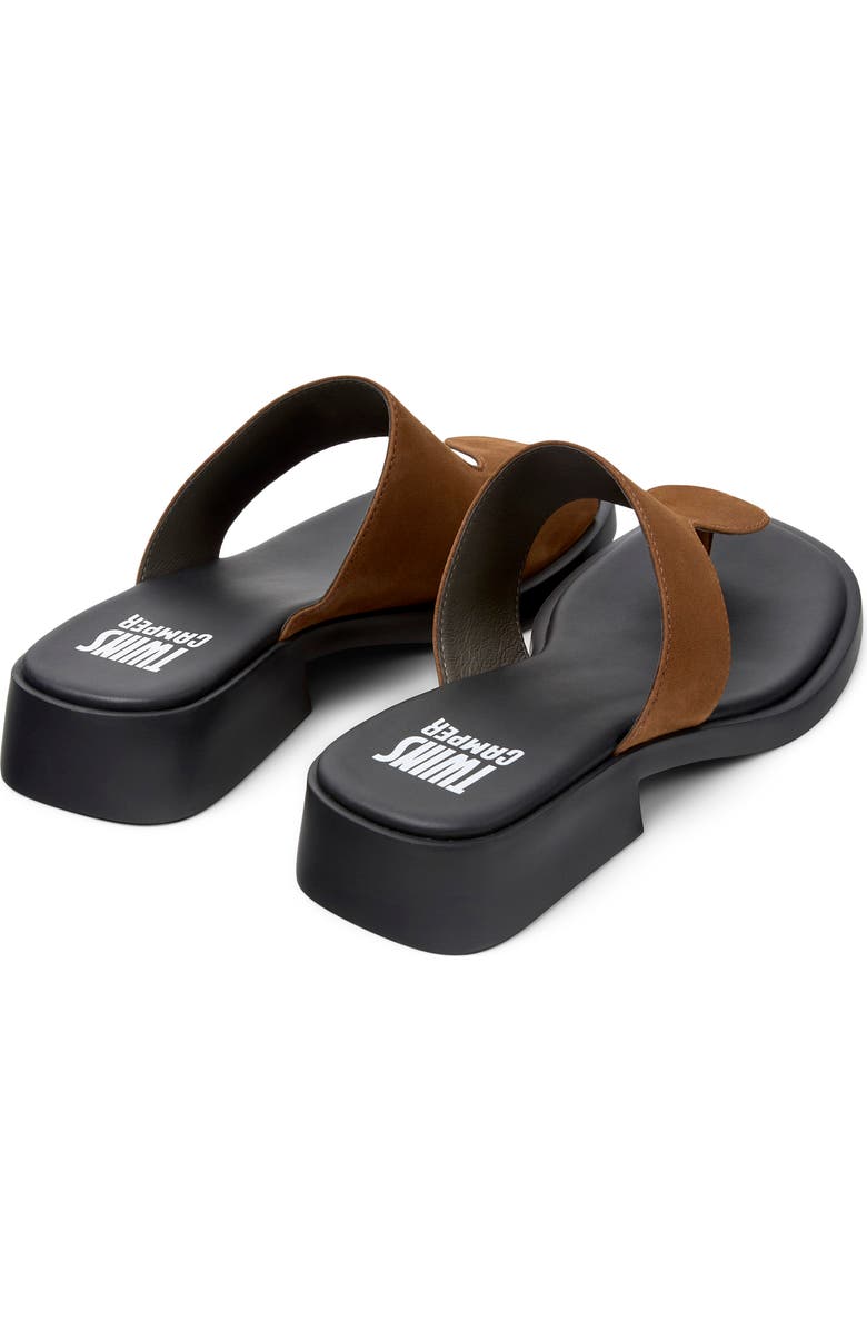 Camper Twins Mismatched Sandal, Alternate, color, Medium Brown