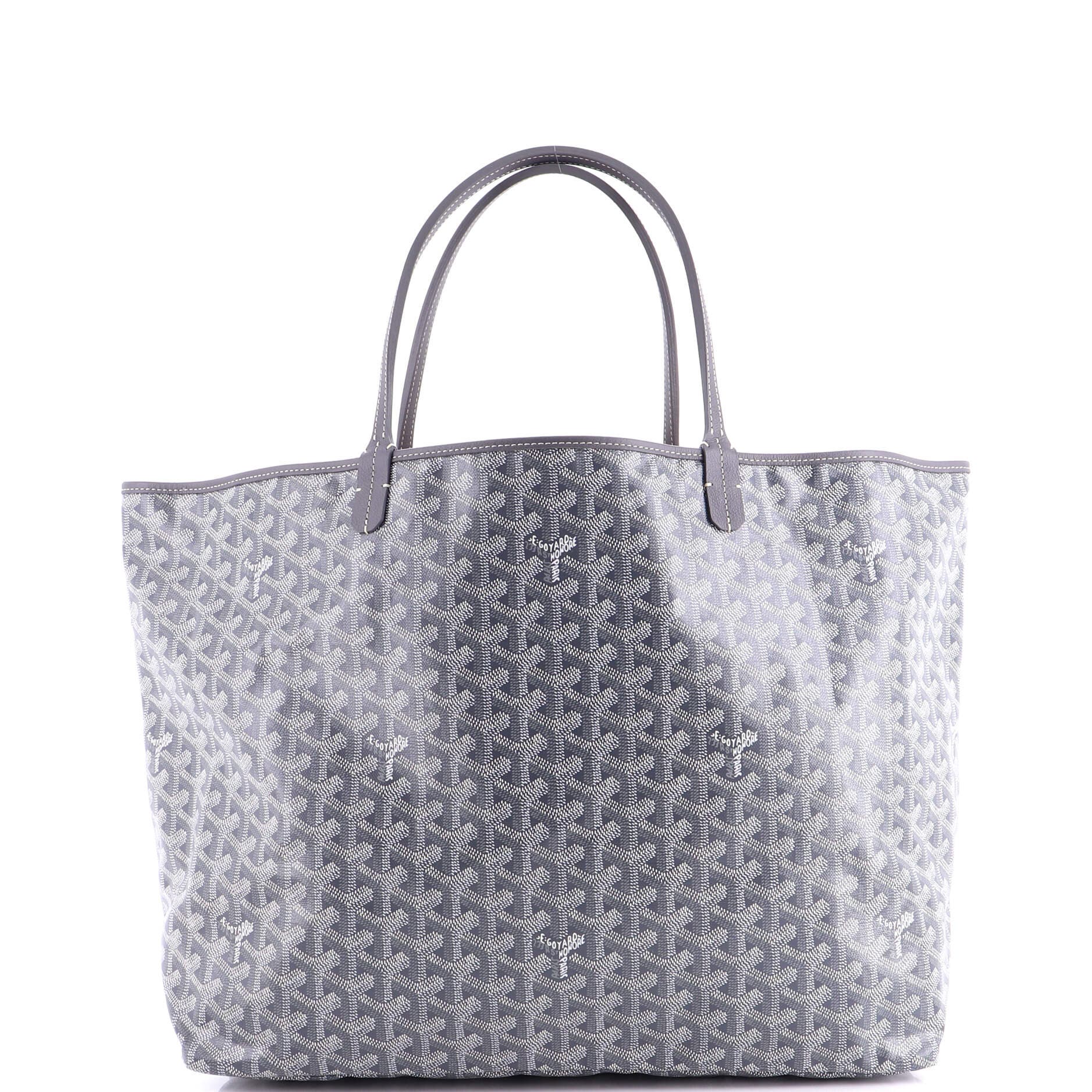 Pre-Owned Goyard Saint Louis Tote Coated Canvas GM, Alternate, color, Gray