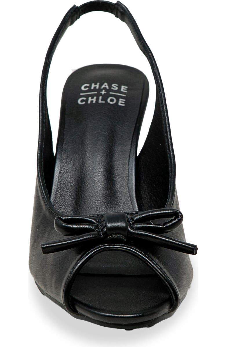 CHASE AND CHLOE Slingback Sandal, Alternate, color, Black