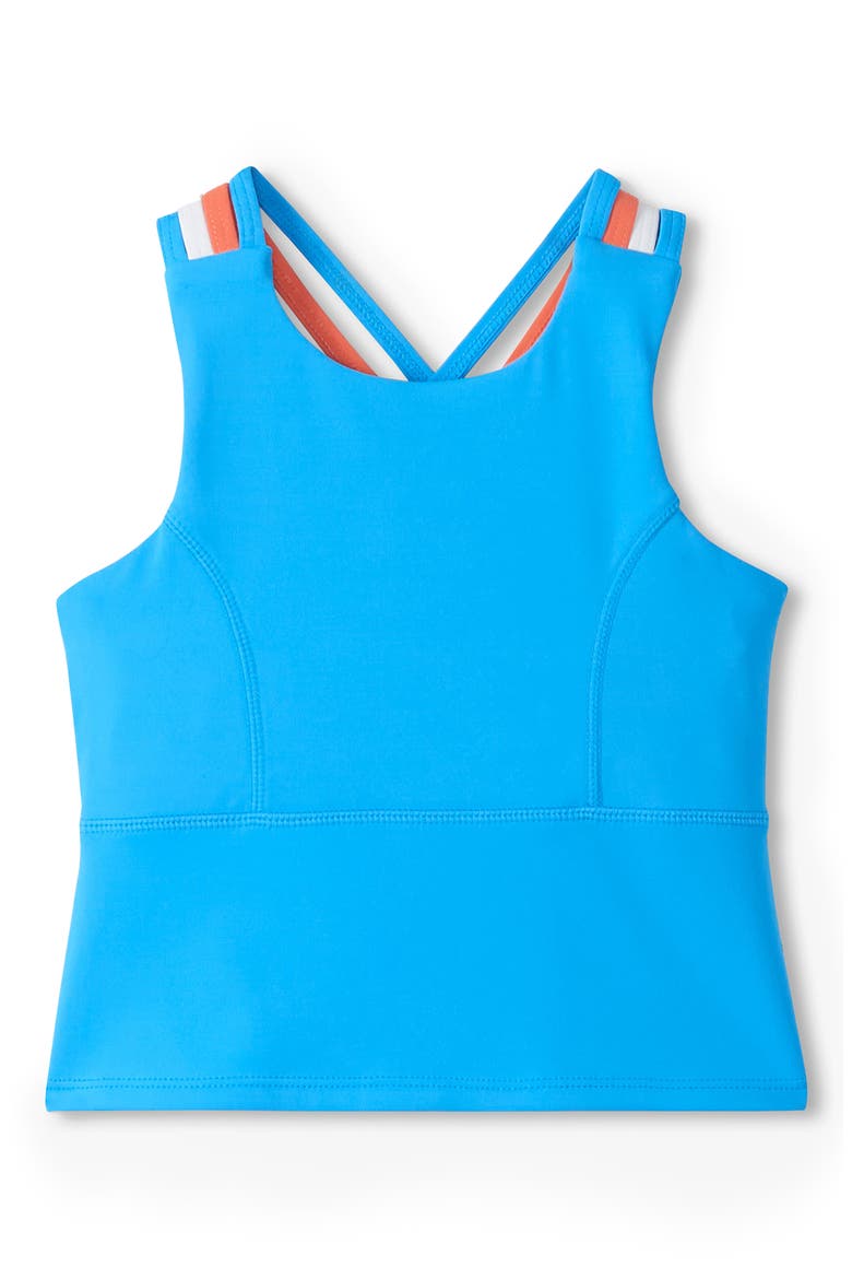 Kids' Malibu Blue Active Strappy Tank, Main, color, BLUE
