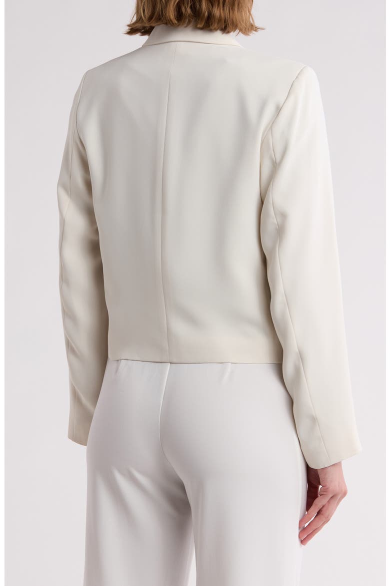 Double Breasted Crop Blazer, Alternate, color, EGGSHELL
