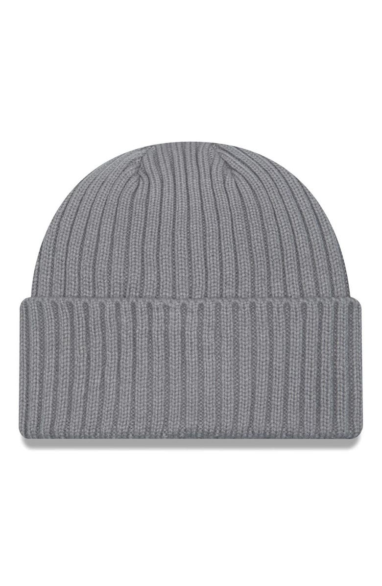 New Era Men's New Era  Gray Los Angeles Chargers Color Pack Multi Cuffed Knit Hat, Alternate, color, 