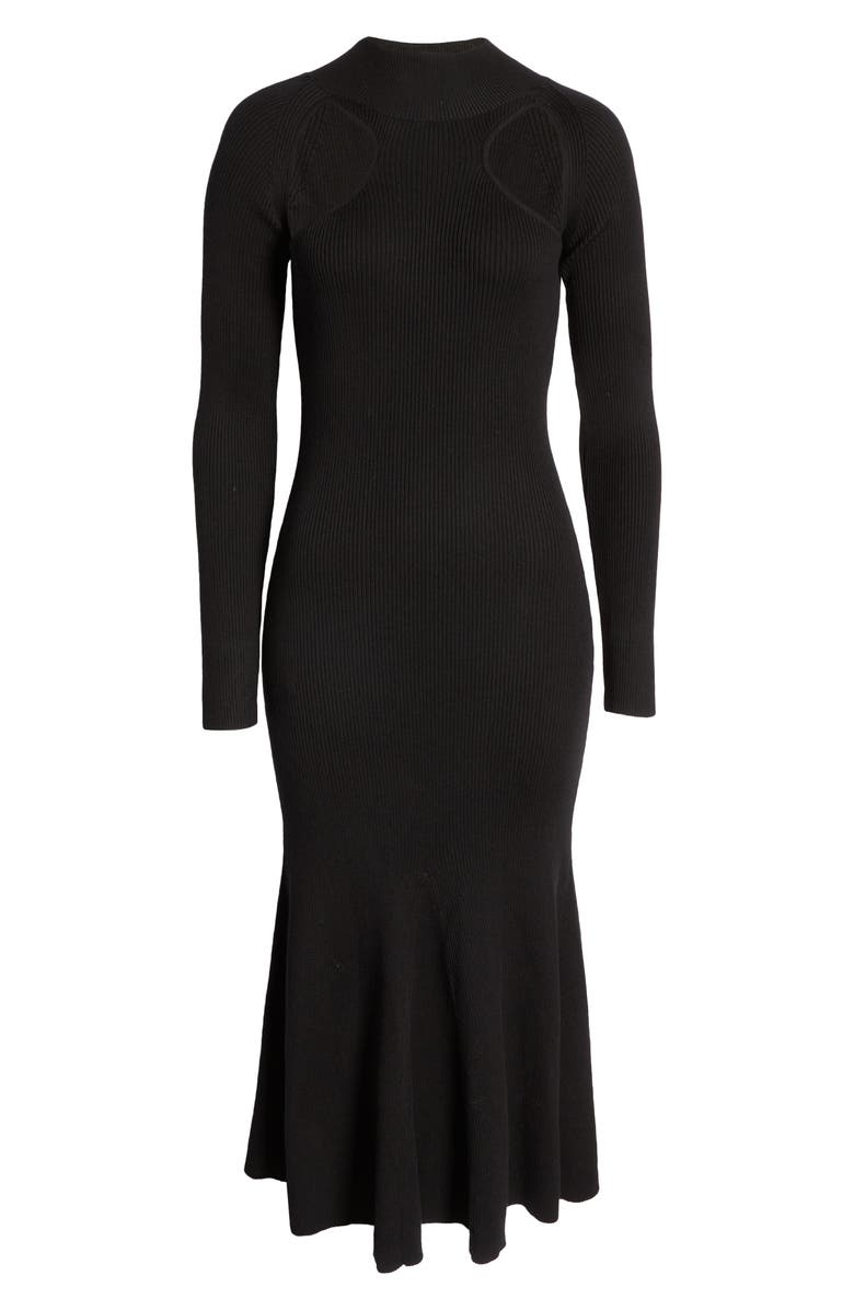 ASTR the Label Cutout Long Sleeve Sweater Dress, Alternate, color,