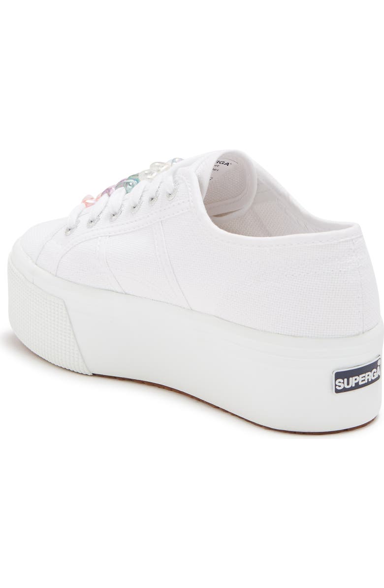 Superga Beaded Canvas Platform Sneaker, Alternate, color,